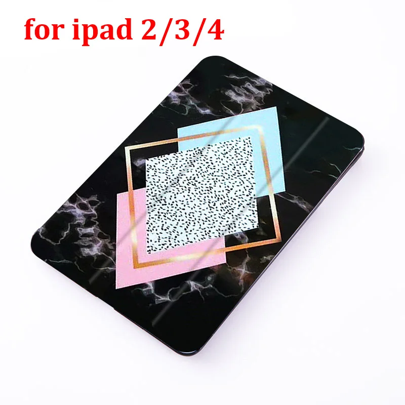 for ipad 2 3 4 Мрамор печати кожаный чехол для iPad 9," из искусственной кожи с подставкой и жесткий PC задняя крышка чехол для iPad 2/3/4 Защитный чехол Крышка - Цвет: for ipad 2 3 4