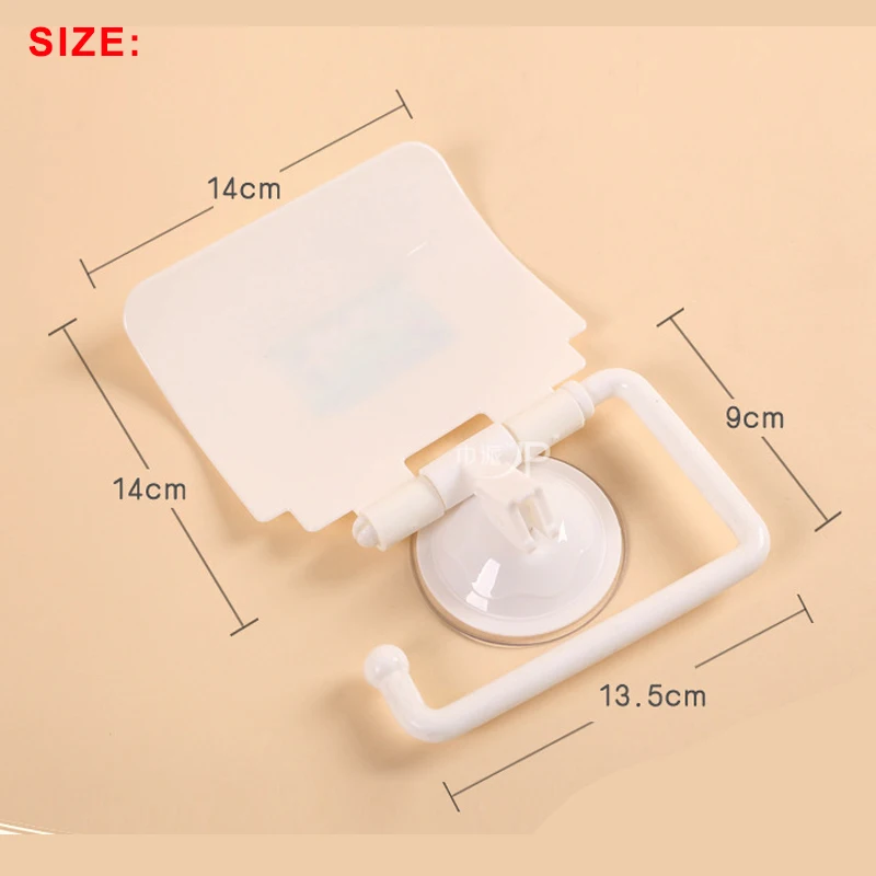 Многофункциональный Sucker чашки Полотенца стойки Ванная комната туалетной Бумага