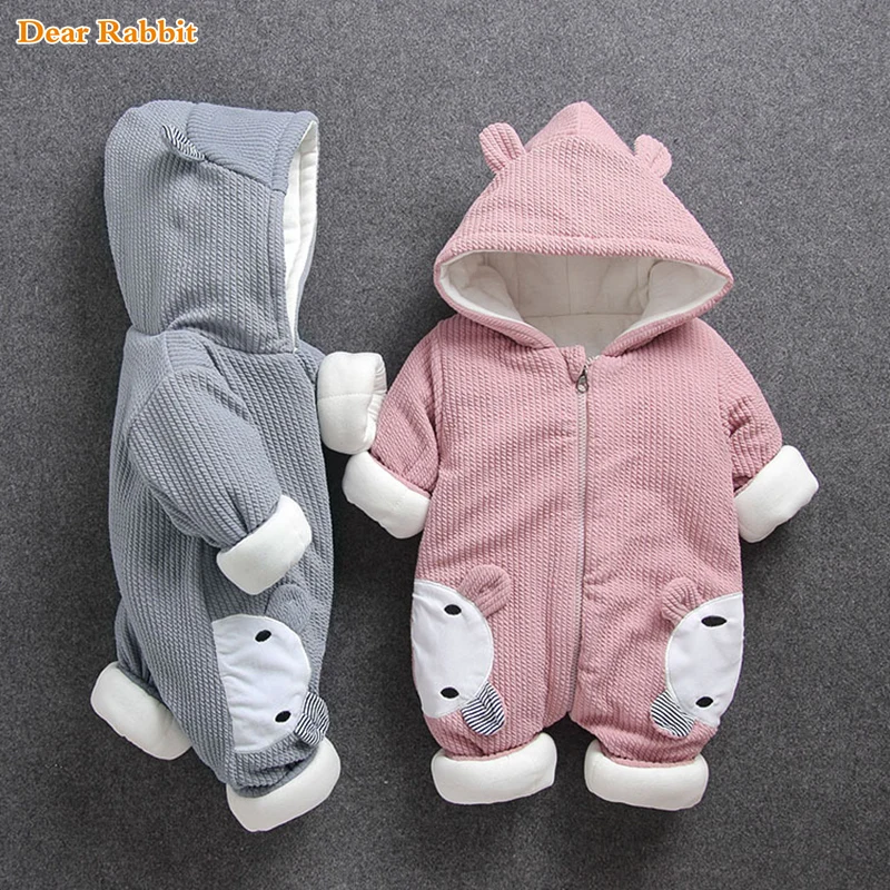 2022 New Russia Baby costume rompers Clothes cold Winter Boy Girl Garment Thicken Warm Comfortable Pure Cotton coat jacket kids