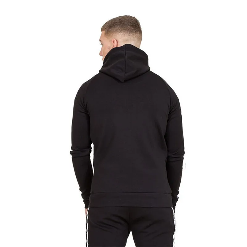 GYMLOCKER модная осенне зимняя мужская хлопковая толстовка с капюшоном мужской