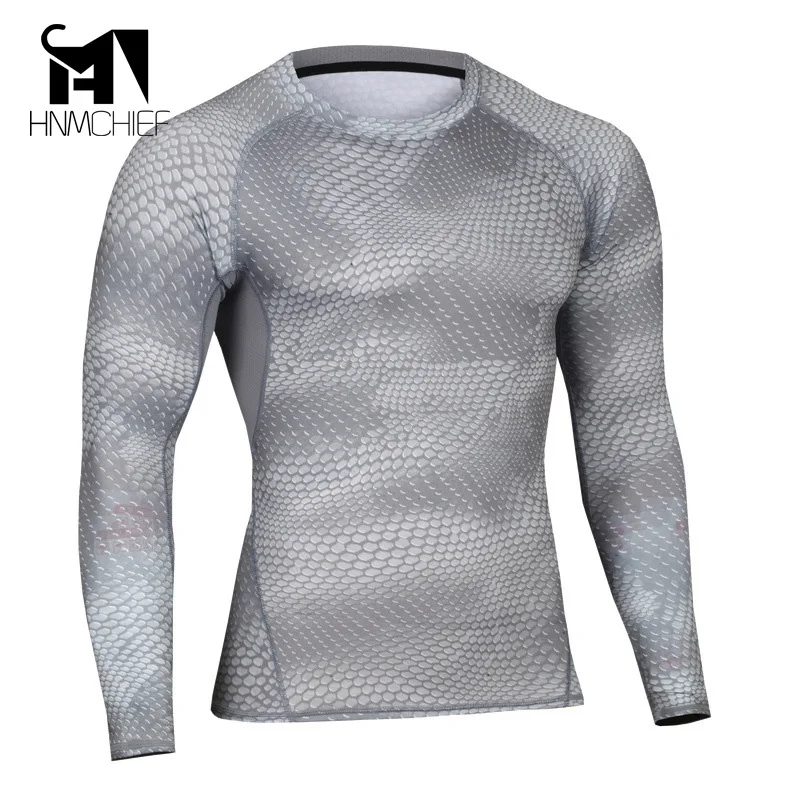 Мужские компрессионные рубашки для бодибилдинга обтягивающие кроссфита