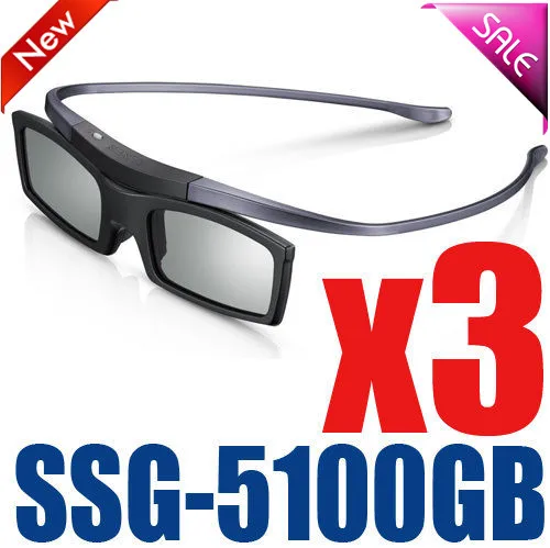 3 шт. ssg-5100GB 3D Bluetooth очки активного действия очки для всех samsung/SONY ТВ серии SSG5100 3D очки