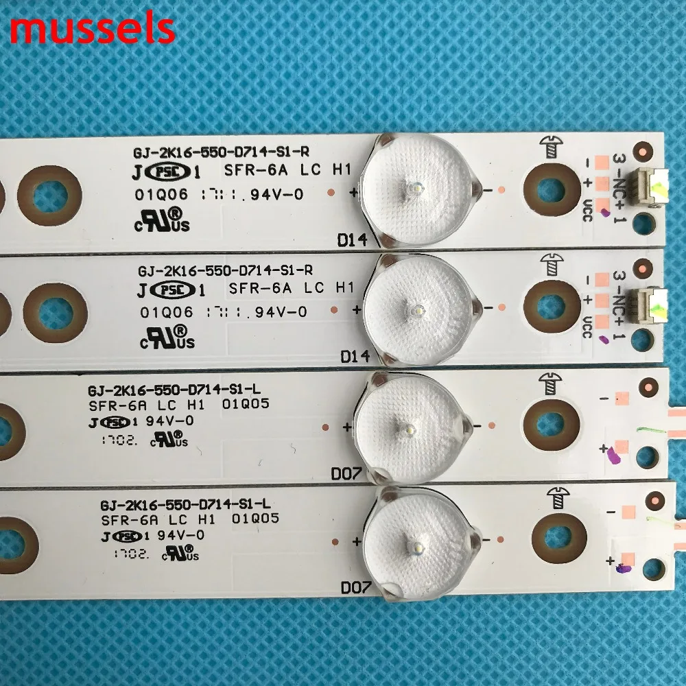Светодиодная подсветка для Philips 55 &quotTV 14 лампа 55PFF5701/T3 LB55072 55PUS6501/12 TPT550U2 EQLSH A.G