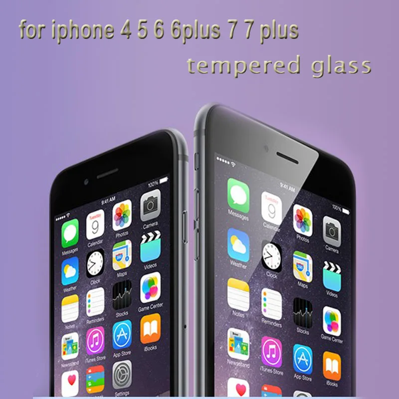 Взрывобезопасное закаленное защитное стекло для Apple iPhone 5/5s/se/6/6s/6plus/6s plus/7 plus 9H 4