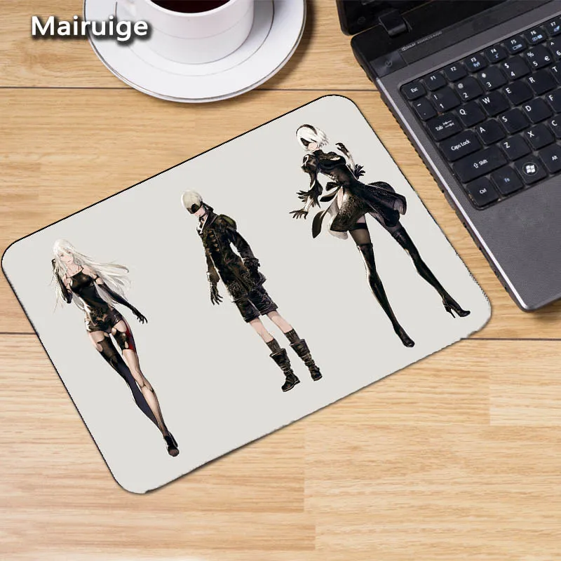 Mairuige NieR: Automata 2B игровой коврик для мыши для девочек, маленький размер 22х18/25x20/29x25 см, коврики для стола, резиновые Противоскользящие коврики для мыши - Цвет: 220X180X2MM