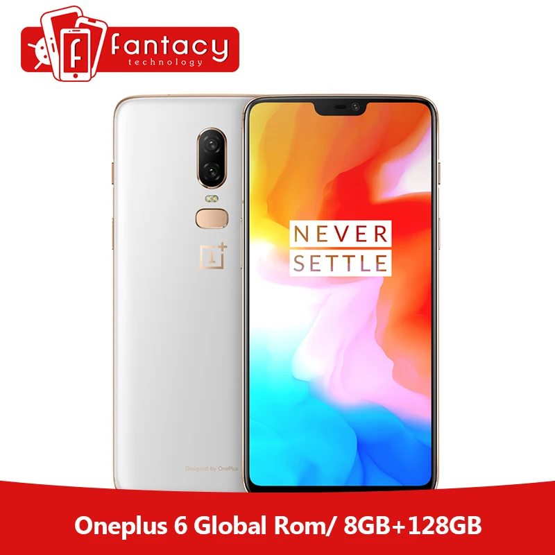 OnePlus 6 смартфон с восьмиядерным процессором Snapdragon 845 ОЗУ 8 ГБ ПЗУ 128 20 Мп + 16