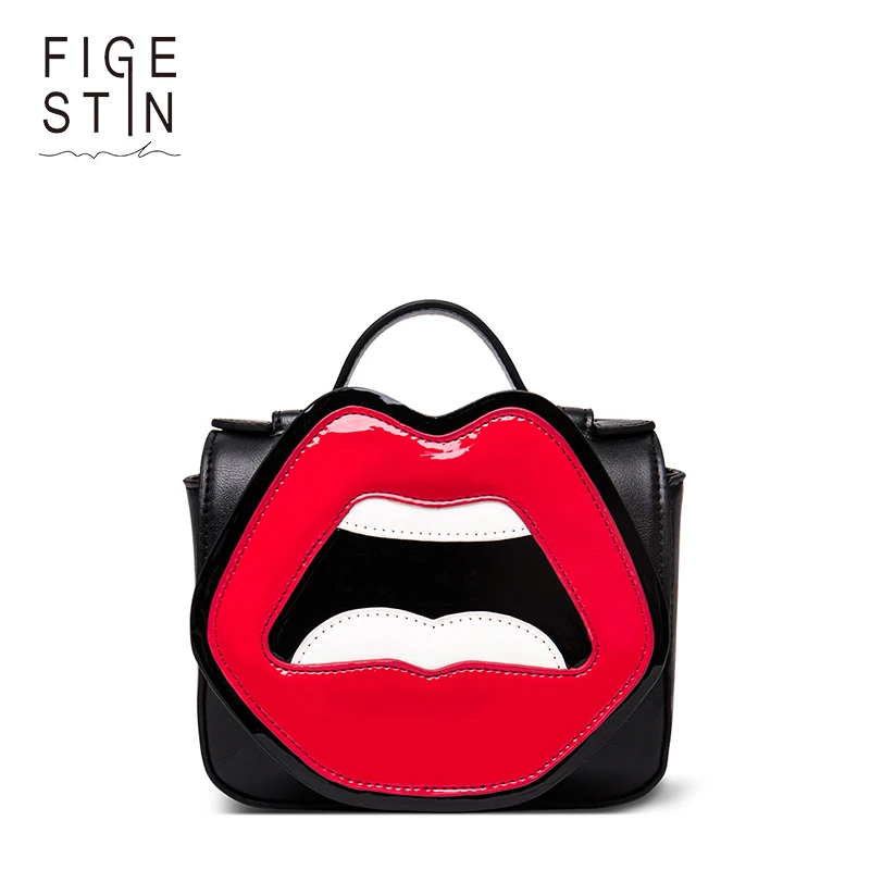 FIGESTIN женские сумки через плечо из ПУ кожи Черный Белый Мини Топ-ручка сумка