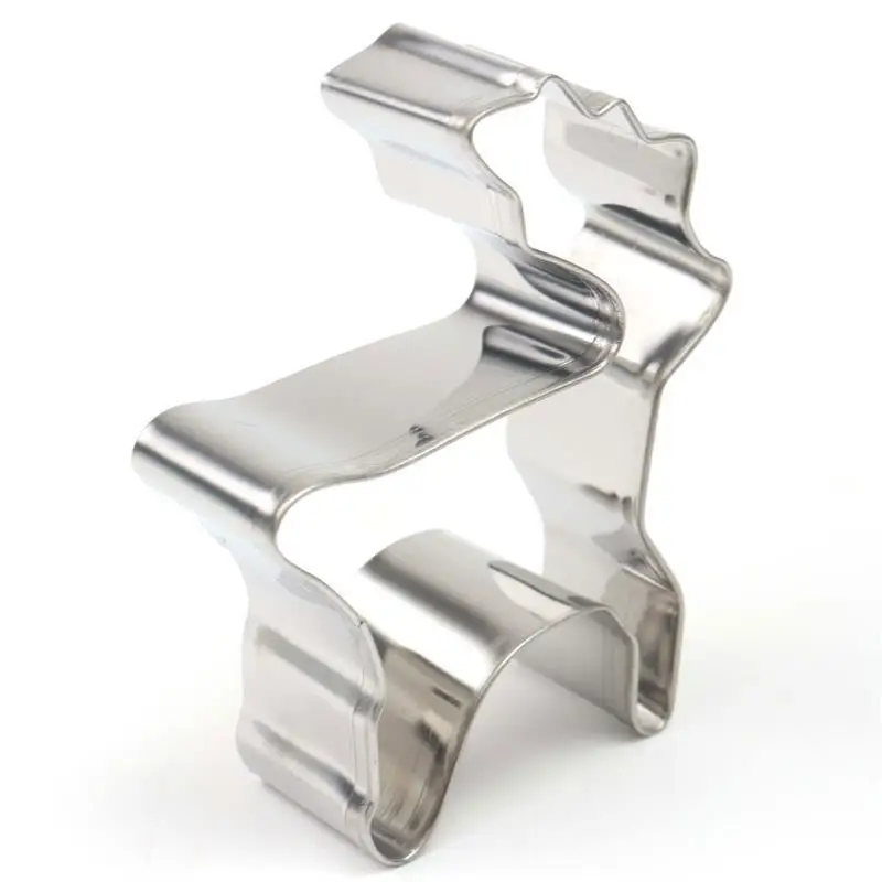 Популярный Рождественский трафарет для украшения торта в виде оленя печенья