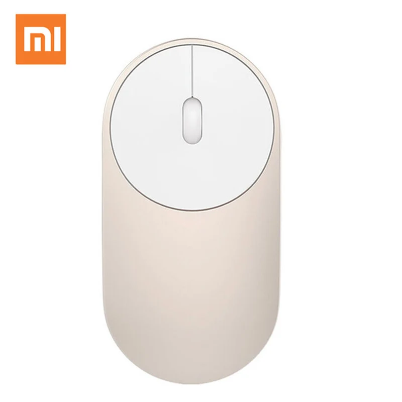 Оригинальная Xiaomi мышь Портативная оптическая беспроводная Bluetooth мышь 4,0 RF 2,4 GHz двойной режим подключения для портативных ПК - Цвет: gold