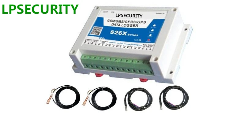 Lpsecurity gsm S260 с 4 датчиками GPRS сигналами тревоги Logger контроля температуры gprs