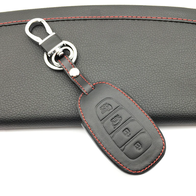 Чехлы для автомобильных ключей из натуральной кожи с 4 кнопками | Автомобили и