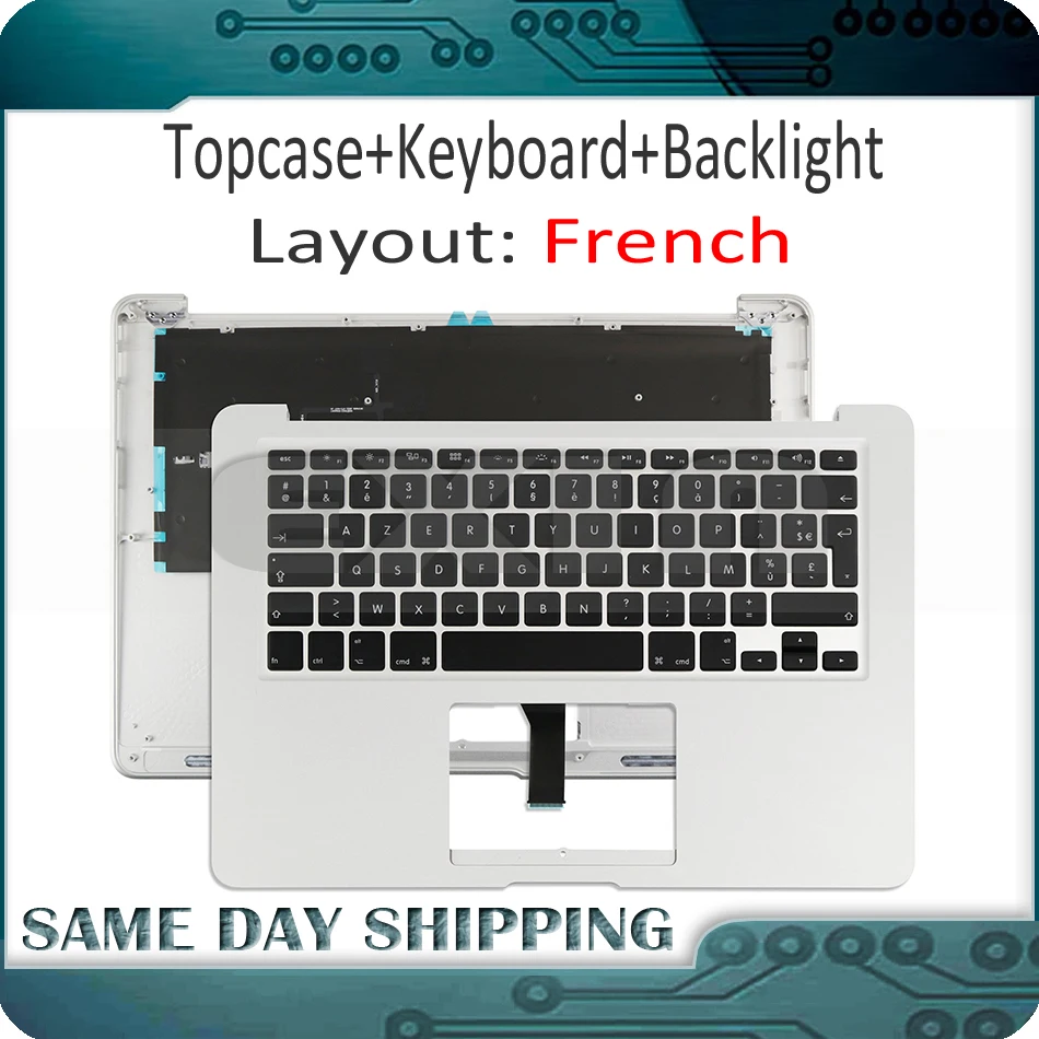 Новинка для Macbook Air 13 ''A1466 французский AZERTY верхний корпус Topcase с клавиатурой +