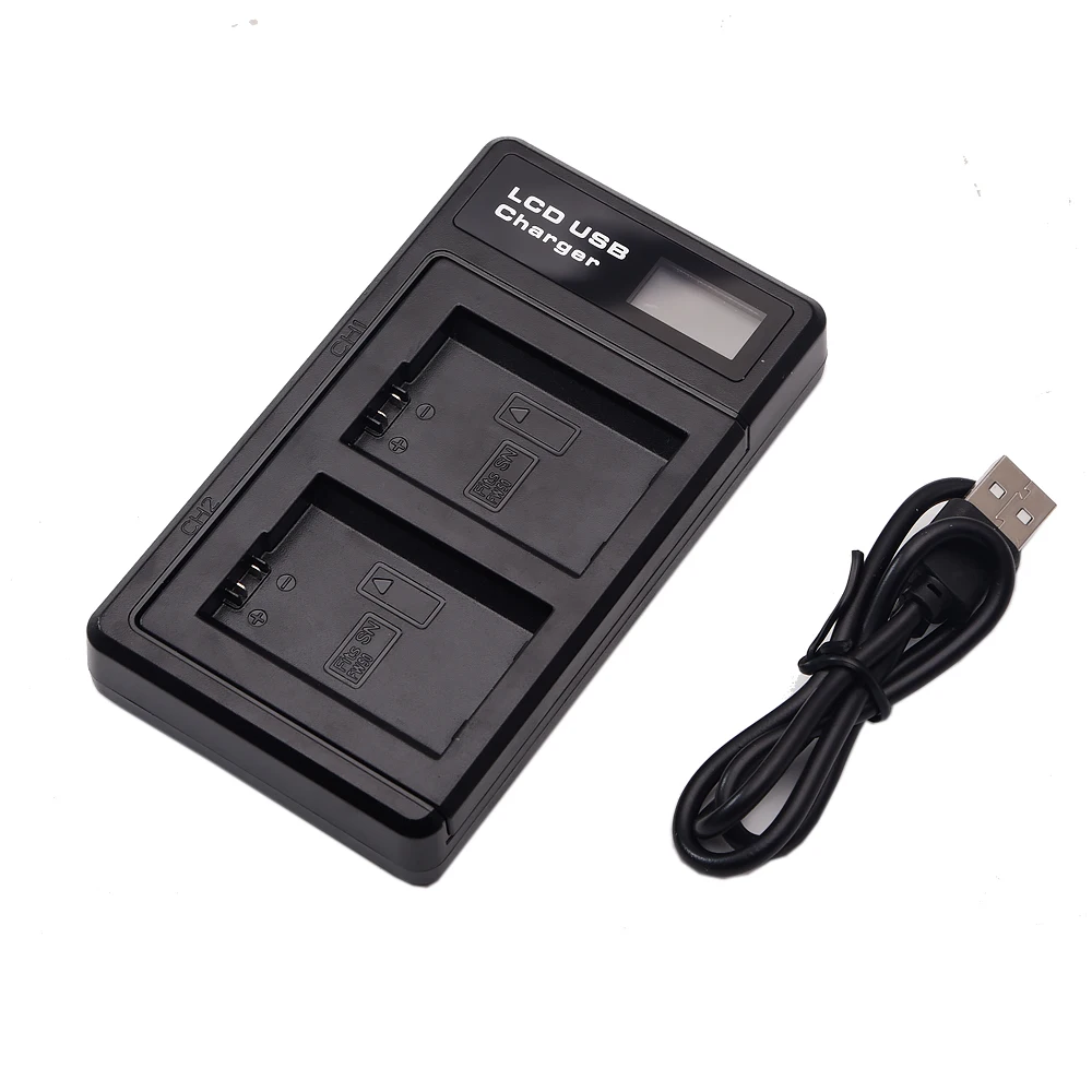 Двойное зарядное устройство USB с ЖК дисплеем для Sony NP FW50 A3000 A5000 A5100 A6000 A6300 A6500 A7 A7II