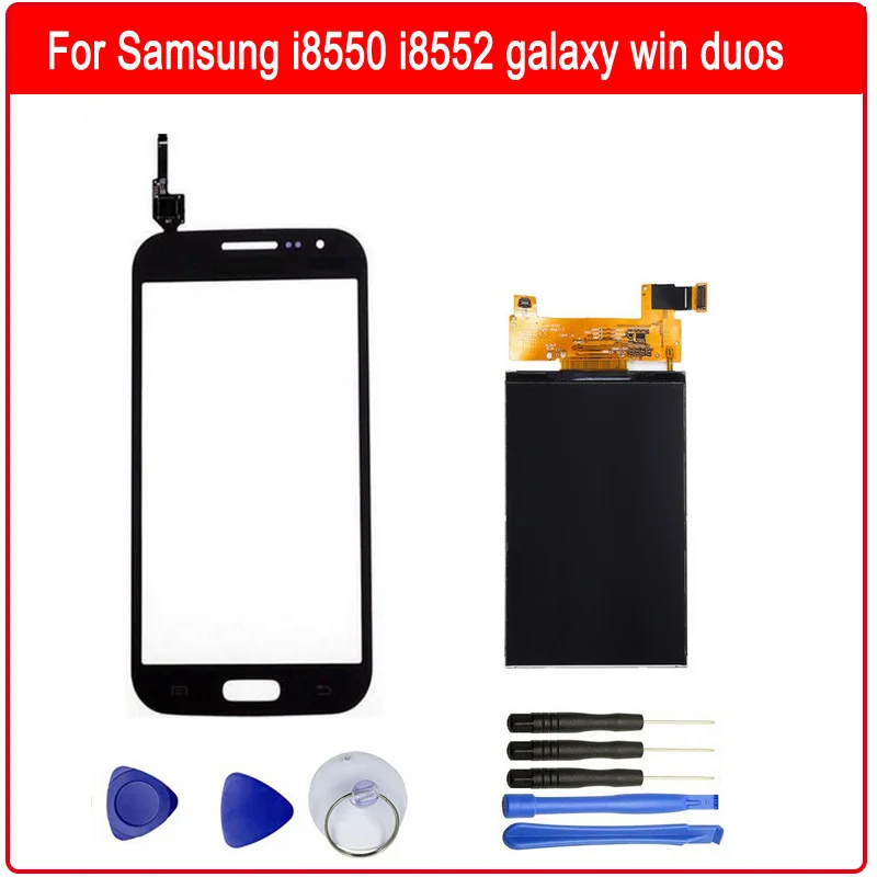 Для samsung I8550 I8552 Galaxy Win Duos Оригинальный сенсорный экран дигитайзер + ЖК панель для GT