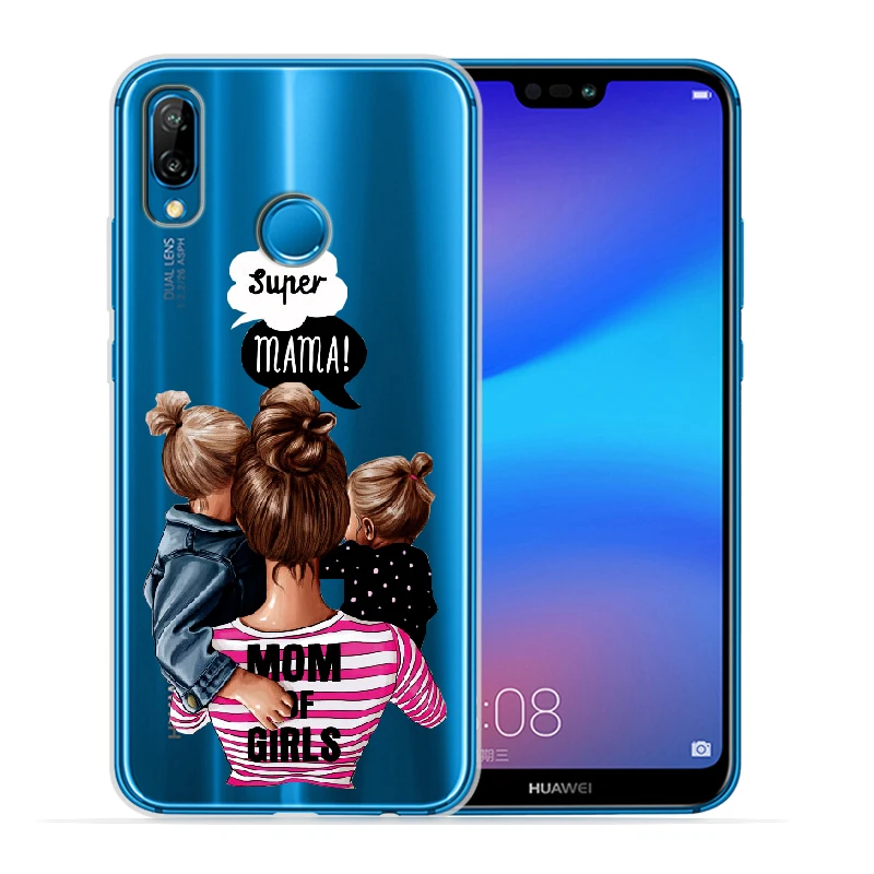 01 Чехол для huawei P smart Sxey Mother Mom Baby Fashion Gisl для huawei P30 P20 Lite Pro P10 P8Lite P9Lite мягкий чехол для телефона - Цвет: 01