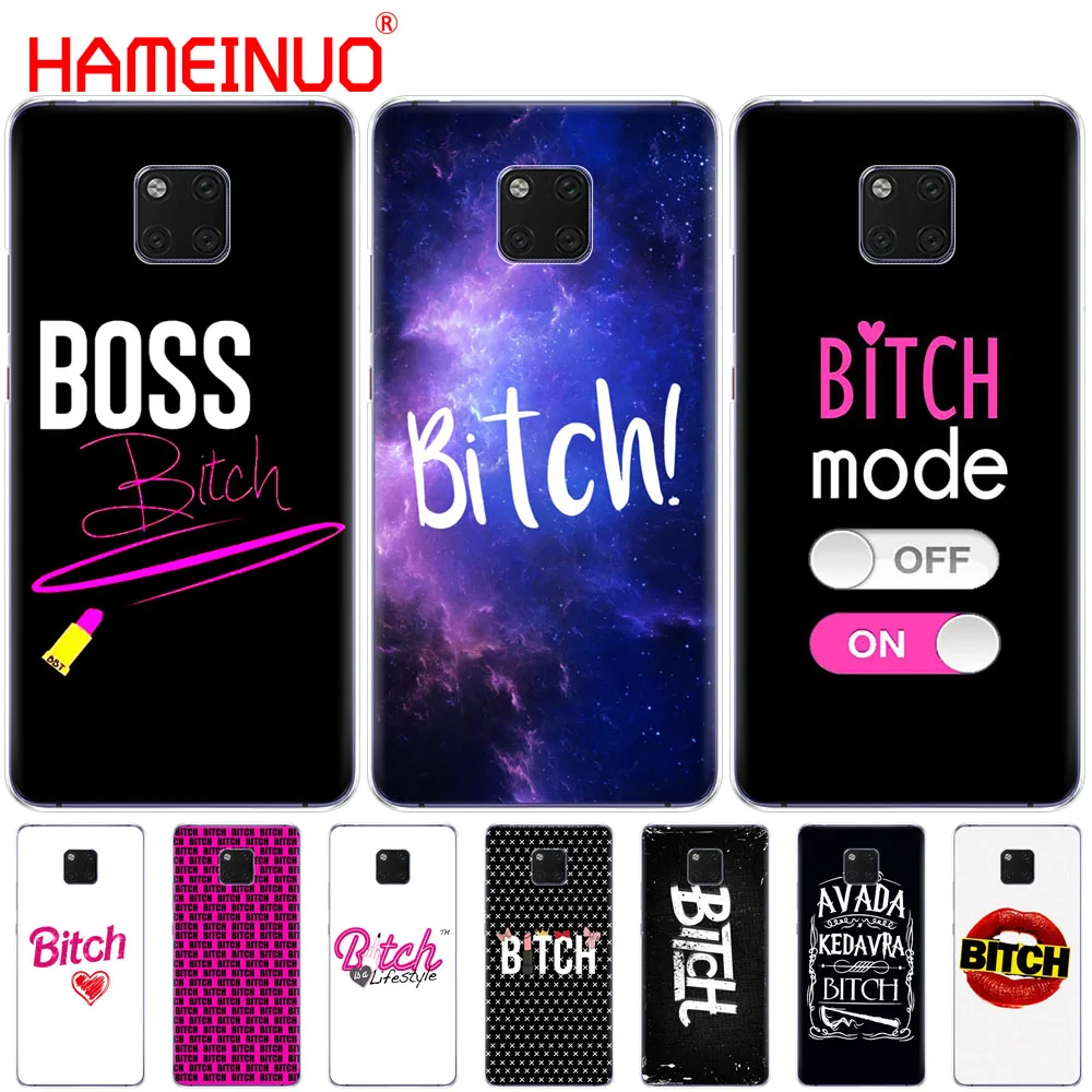 Чехол для телефона HAMEINUO Bitch mode on pink boos чехол Huawei NOVA 3 3i mate 20 pro honor 8x max note 10|Бамперы| |