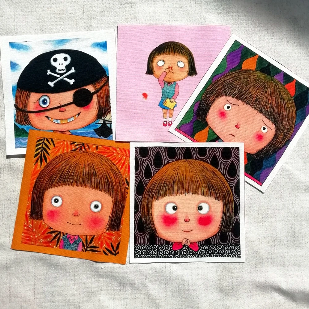 Ткань сделай сам для сумок purpse патчи шитья кошелька скрапбукинга девочек дизайны