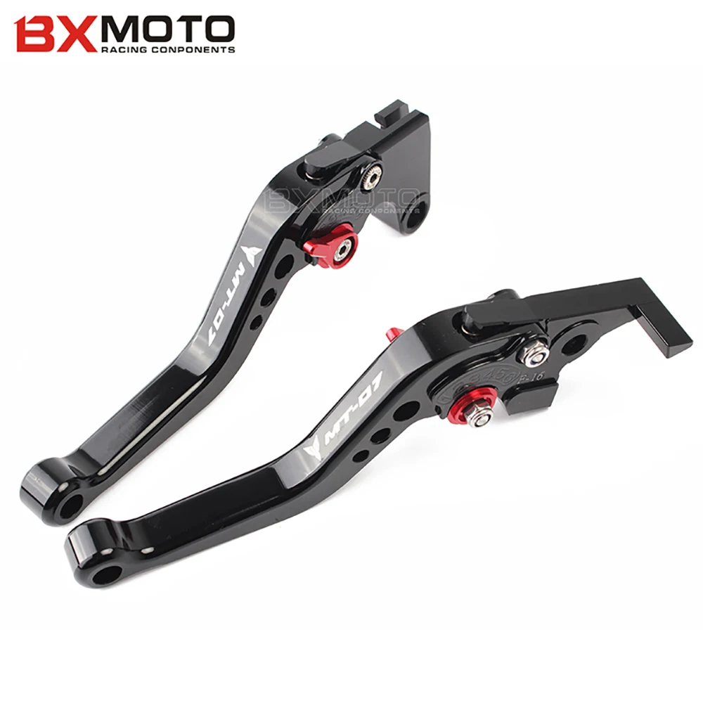 С логотипом MT 07 короткие рычаги мотоцикл запчасти ЧПУ Регулируемые сцепные для
