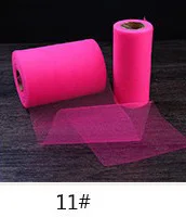 1 ролл суши DIY Красочные 6 дюймов 25 100 ярдов Тюль семья вечерние на день рождения Свадебная вечеринка юбка для стола Украшение вязальная пряжа с юбкой-пачкой в рулоне - Цвет: 180057-11