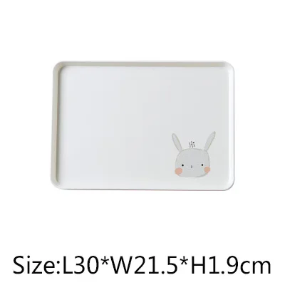 rabbit 21*30 см мультфильм шаблон табак скручивающийся поднос для хранения для мужчин травы сигаретная точилка аксессуары Контейнер хранения Инструменты подарки - Цвет: rabbit