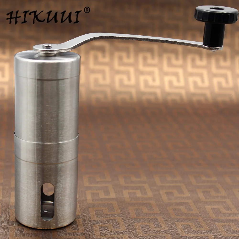 Кофемолка HIKUUI ручная с керамическим сердечником и ручкой из нержавеющей стали 30