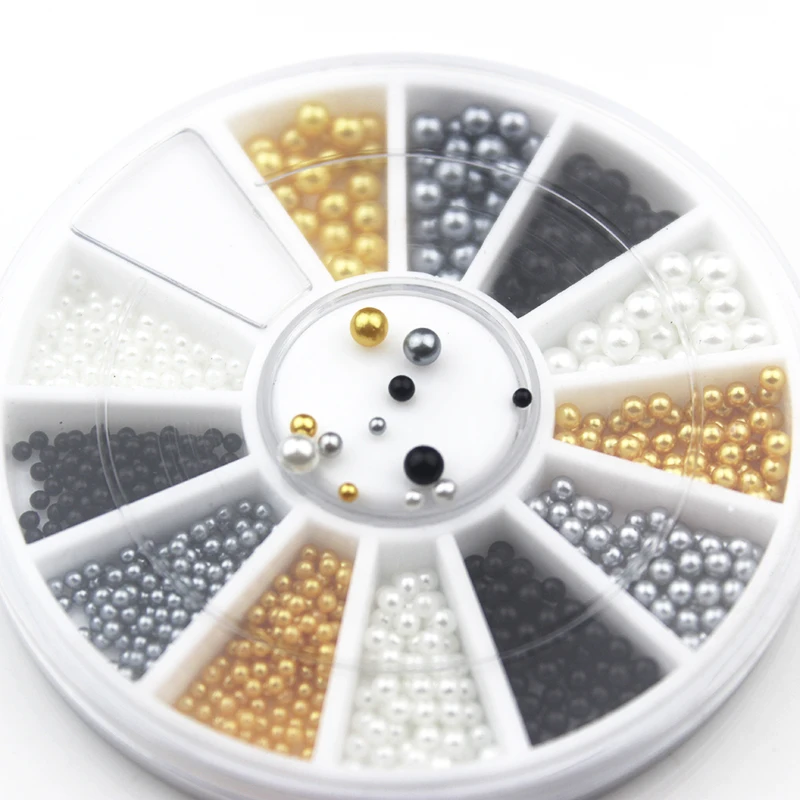 Украшения для дизайна ногтей аксессуары украшения ювелирных изделий Nailart Abs pearl