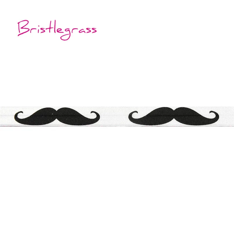 BRISTLEGRASS оптовая продажа 50 двор 5/8 &quot15 мм черные усы печати Сложите более упругой