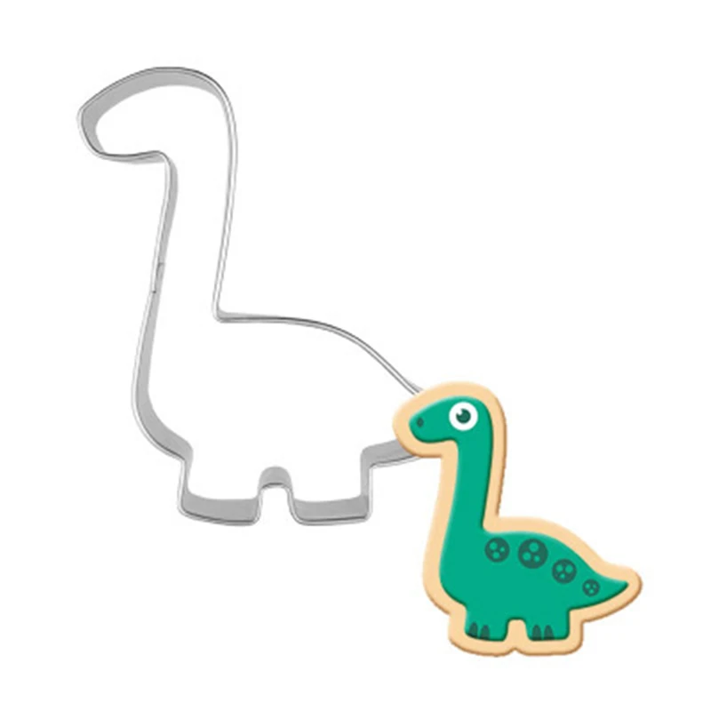 Нож для печенья Brachiosaurus в виде динозавра нож помадки из нержавеющей стали форма