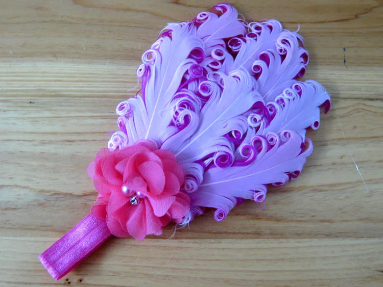 Женская повязка на голову с перьями и жемчугом 12 шт./лот|flower rug|flowers and leaves imagesflower