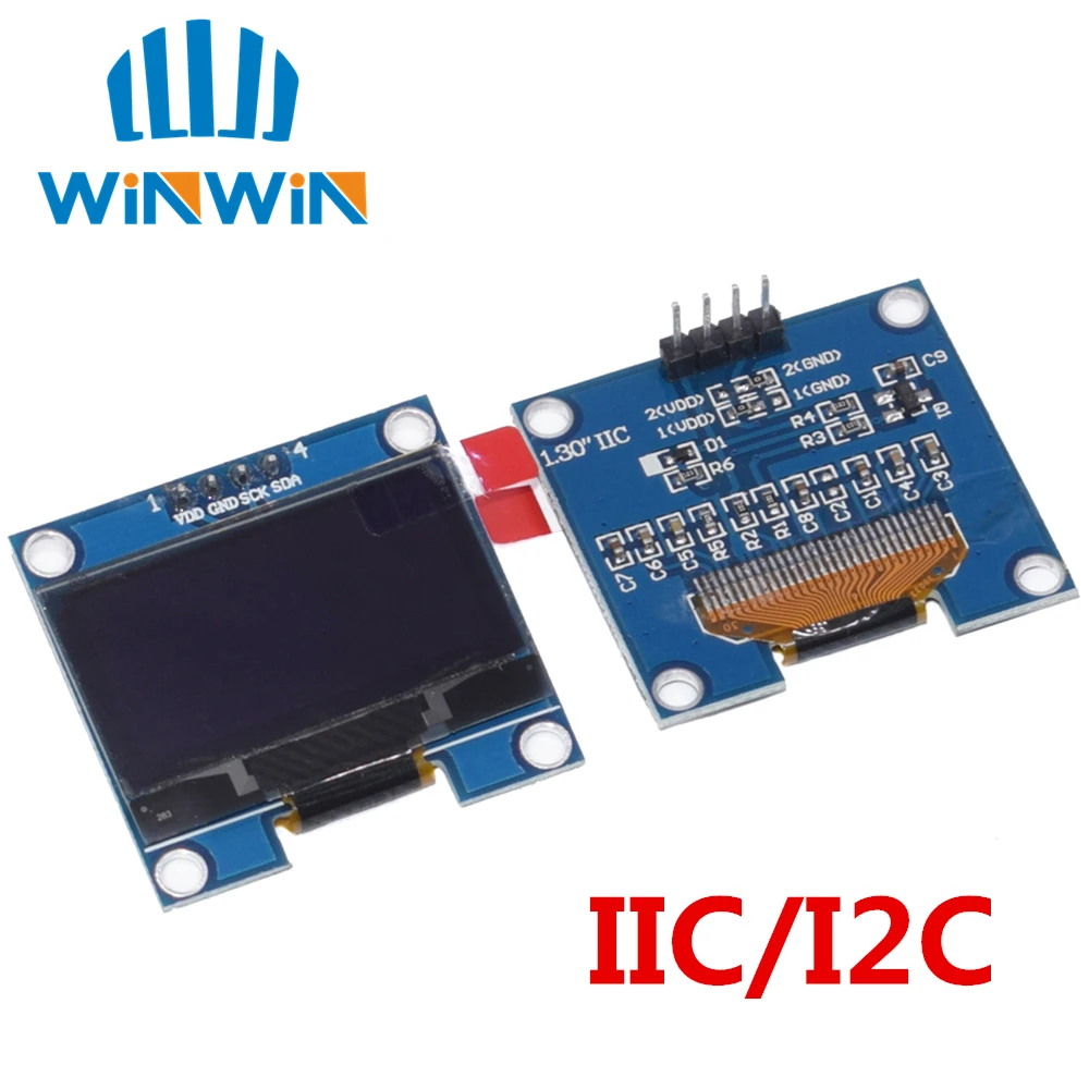 1 шт. 1,3 дюйма O светодиодный модуль белый/синий SPI/IIC IEC Коммуникационный Цвет 128X64 1,3 дюйма O светодиодный ЖК-дисплей светодиодный модуль 1," O светодиодный модуль