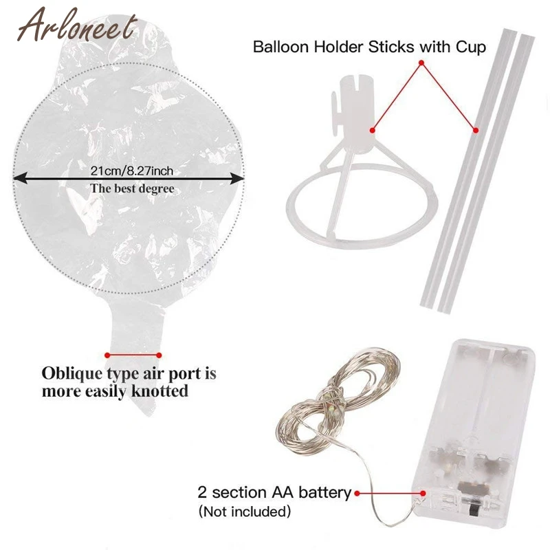 

LED Toys Round Balloon shape Light Up Decoration Party Wedding birthday Party infantiles gift Reusable Luminous Festival toy