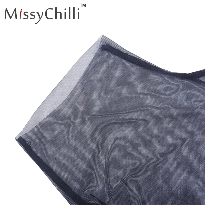 Женское боди с одним рукавом MissyChilli черное высоким воротником летние короткие