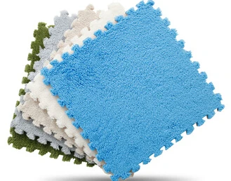 24 шт. коврики пазлы ковер ворс плюшевый толстый пенный зеленый пазл для гостиной