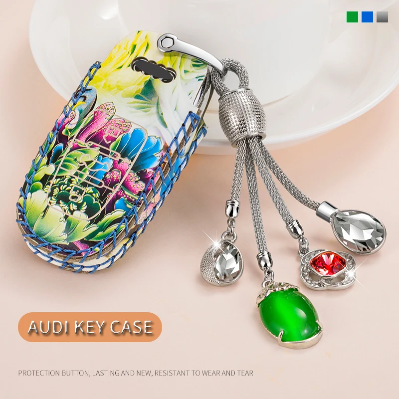 Чехол для автомобильного ключа Audi A1 A2 A3 A4 A5 A6 A7 TT Q3 Q5 Q7 R8 S6 S7 S8 SQ5 RS5 flip smart protected