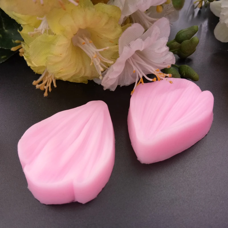 3D Silicone Flower Petal Mould Cake Mold Chocolate Sugarcraft Baking Decorating Tools AC646 | Дом и сад
