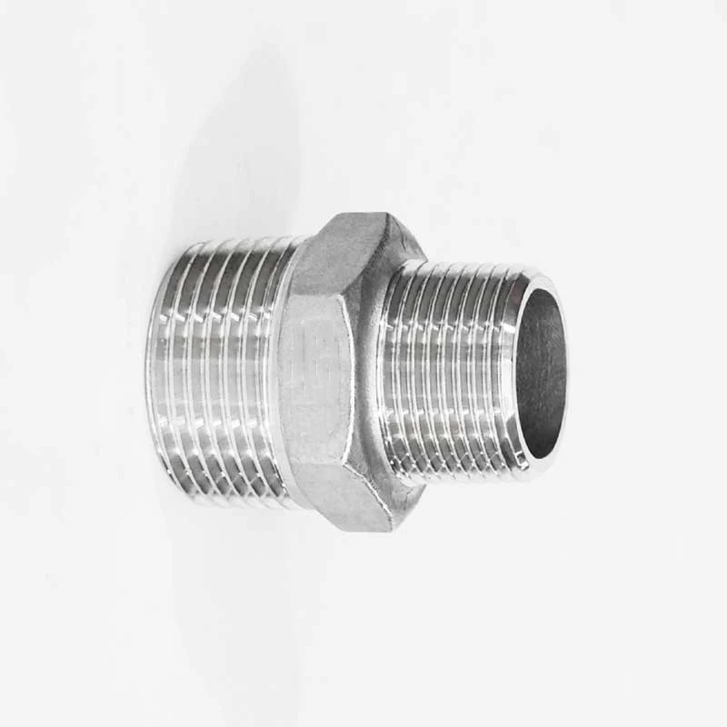 3/4 &quotBSP Male x 1/2&quot BSP резьба Шестигранная ниппель редуктор 201 нержавеющая сталь