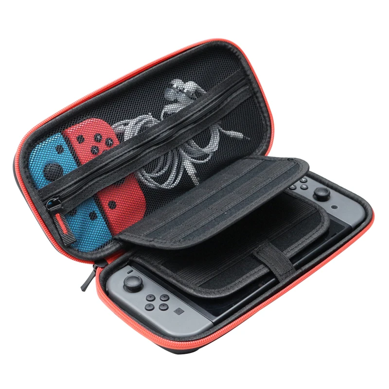 Red Прочный чехол для переноски в путешествии, совместимый с NS Zend Switch, аксессуары, защитный жесткий чехол, переносная сумка для консоли переключателя - Цвет: Red