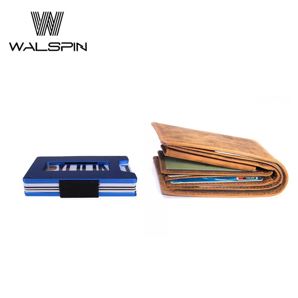 Aluminum Minimalist Wallet for Male &amp Female Slim Metal Front Pocket Key Coin Cash Purse RFID Blocking Drop Shipping | Багаж и сумки