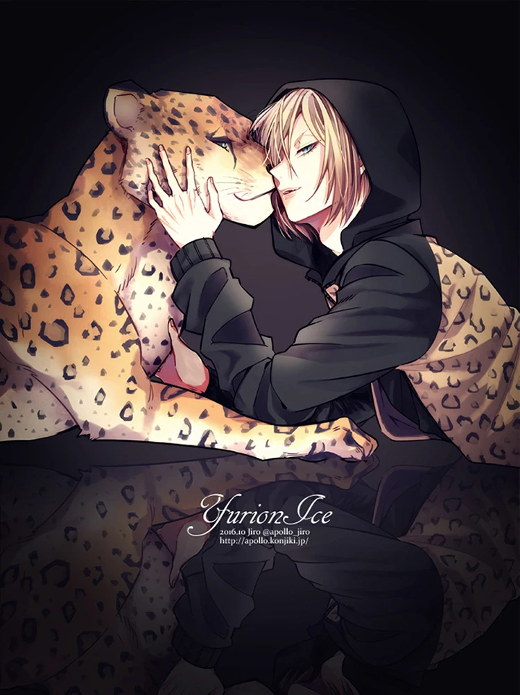 Аниме YURI on ICE Косплей Костюм Yuri Plisetsky Леопардовый пиджак униформа для катания на