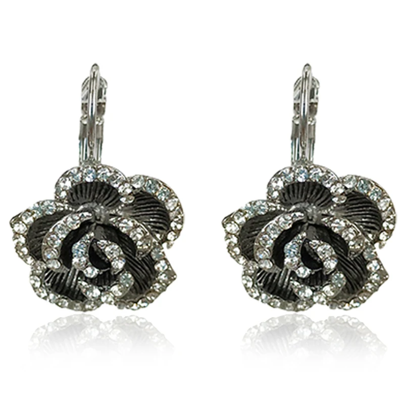 Серьги Мода Серьга букле d'oreille Миньон цветок висячие серьги звезды