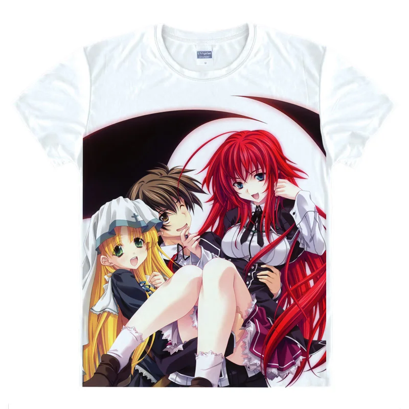 Style 17 Coolprint/футболка в стиле аниме для старшей школы; DXD BorN; футболки с короткими рукавами; Xenovia Quarta Akeno Himejima; футболки для косплея - Цвет: Style 17