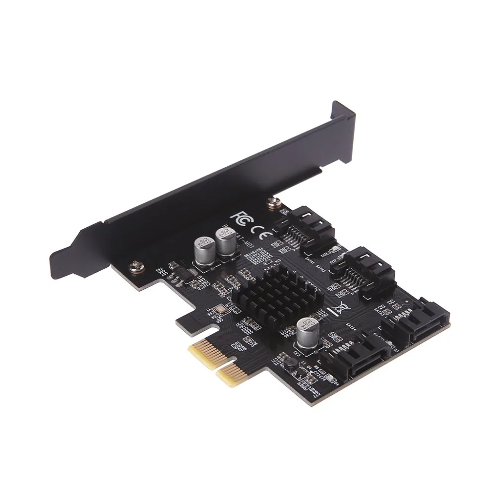 Смарт контроллер PCI Express с 1 по 4 портами Sata 3 0 6G Marvel 88SE9215|Платы расширения| |