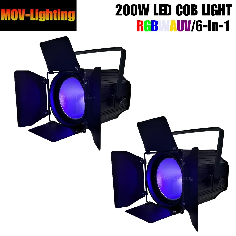 Бесплатная доставка 2шт светодиодный Par Can rgbwauv 6в1 COB Par/светодиодный dmx wash
