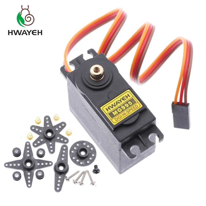 MG995 13 кг 15 кг сервоприводы цифровой MG995 MG996 MG996R сервопривод металлический механизм для Futaba JR автомобиль RC модель Вертолет лодка для Arduino UNO Diy - Цвет: MG995