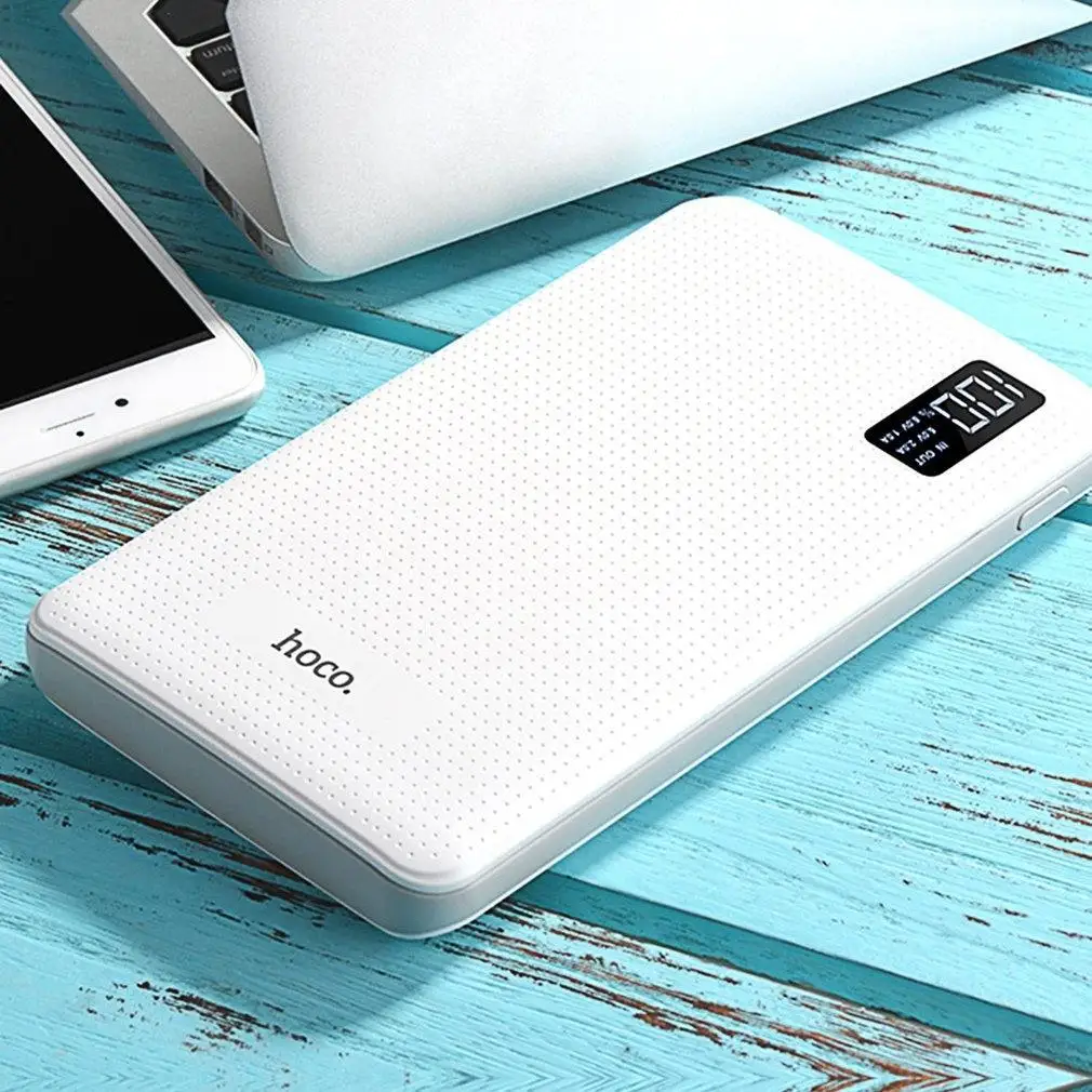 HOCO power Bank 30000 мАч, зарядное устройство, быстрая зарядка, 3 USB выхода, внешние аккумуляторы, портативное зарядное устройство для iPhone, Xiaomi