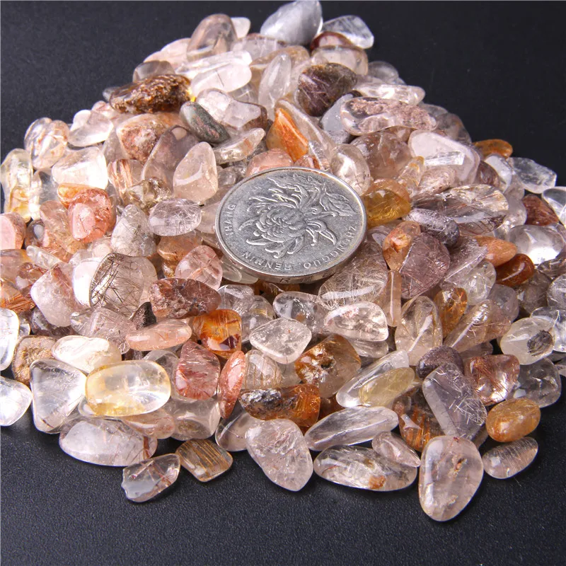 50 г Mix Quartz rutilaed кристаллический камень кусочки гальки бусы образец Декор