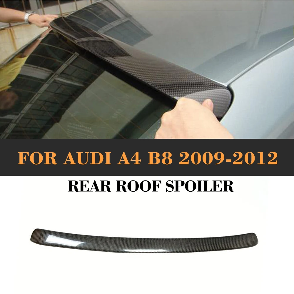 Спойлер на заднюю крышу из углеродного волокна для Audi A4 B8 S line S4 Standard Sedan 4 Door 2009