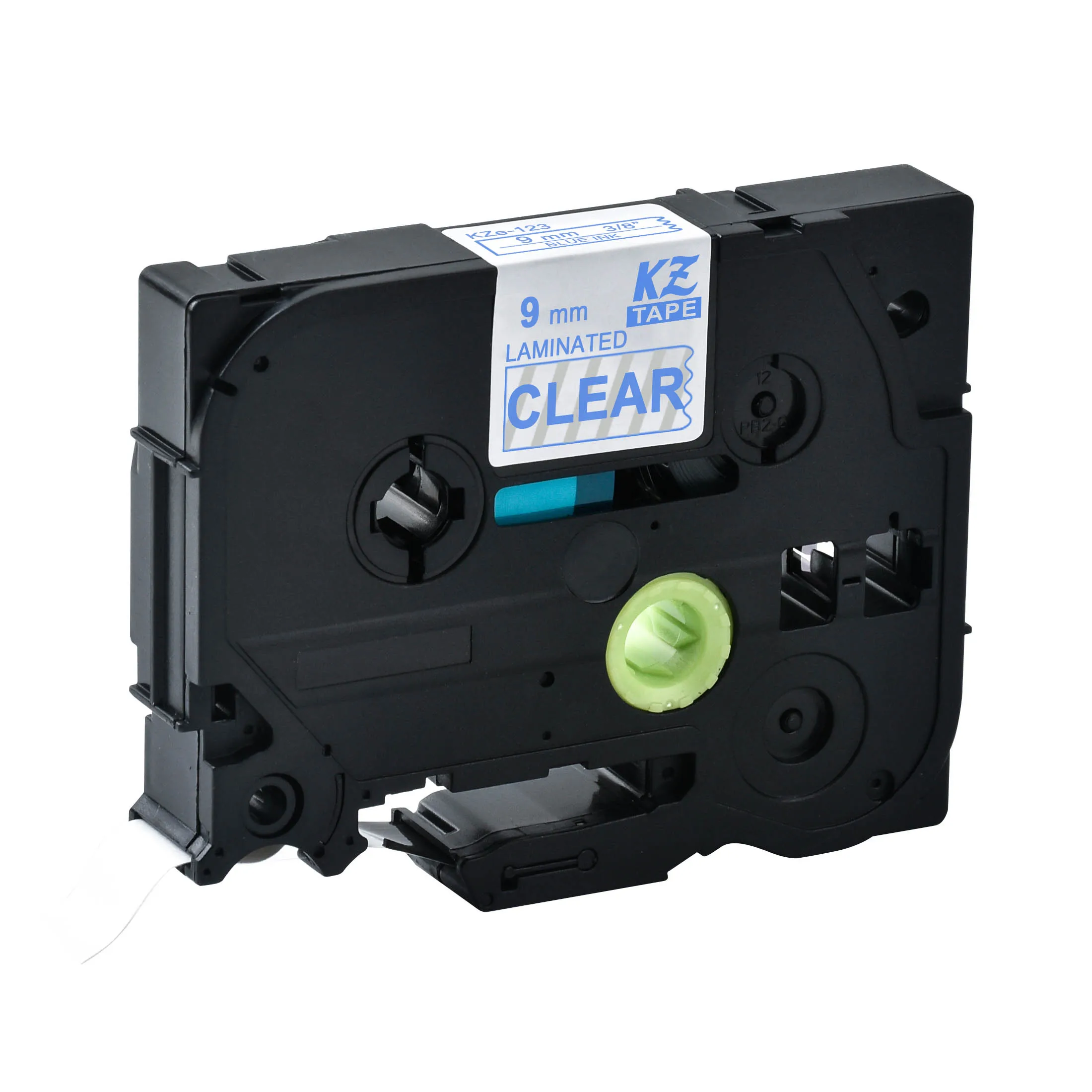 CIDY TZ221 TZ 221 TZe221 TZe 221 ламинированная клейкая tz-221 tze-221 этикетки лента P Touch черный на белом Совместимость для Brother - Цвет: blue on clear