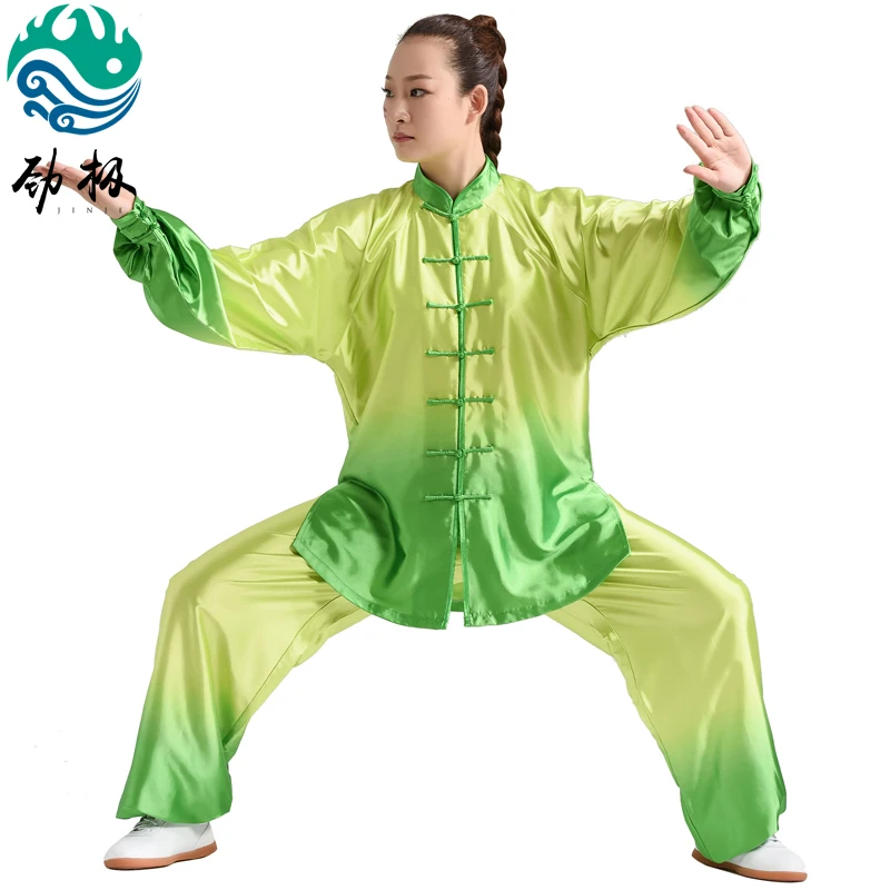 Униформа для выступлений Tai Chi мужская и женская одежда ручной работы Wushu кунг фу
