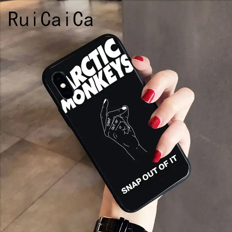 RuiCaiCa a arctic monkeys мягкий черный чехол для телефона iPhone 8 7 6 6S 6Plus X XS MAX 5 5S SE XR 10 Чехол - Цвет: A7